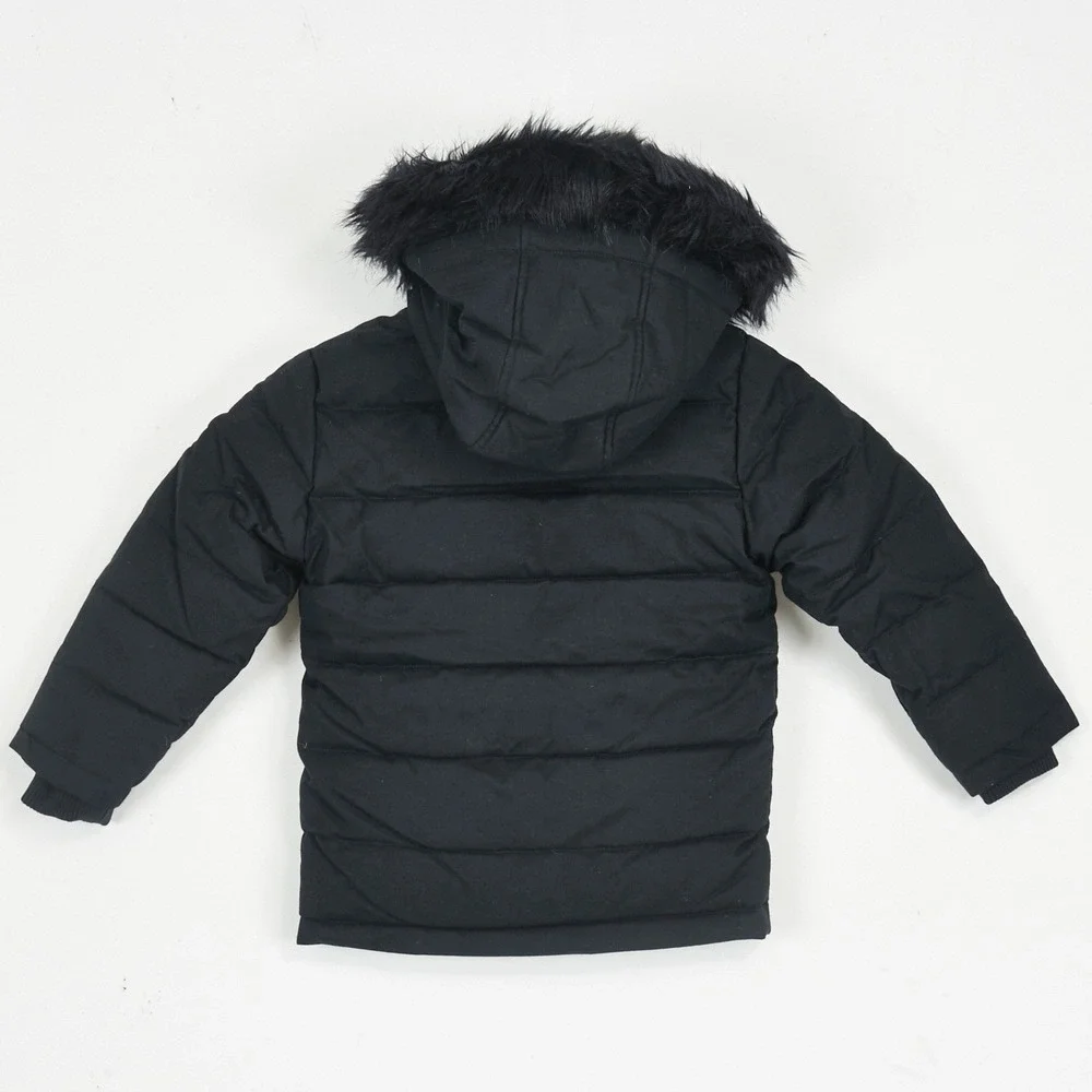 NWT T. O. Collection Patch Pocket‎ Puffer Coat Navy Kids Size 5 Winter Jacket